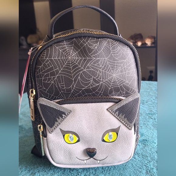 Betsey Johnson Handbags - NWT Betsey Johnson Spider Web Cat Backpack